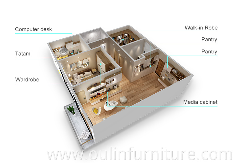  High Quality Solid Wood Custom Living Room Furniture 
